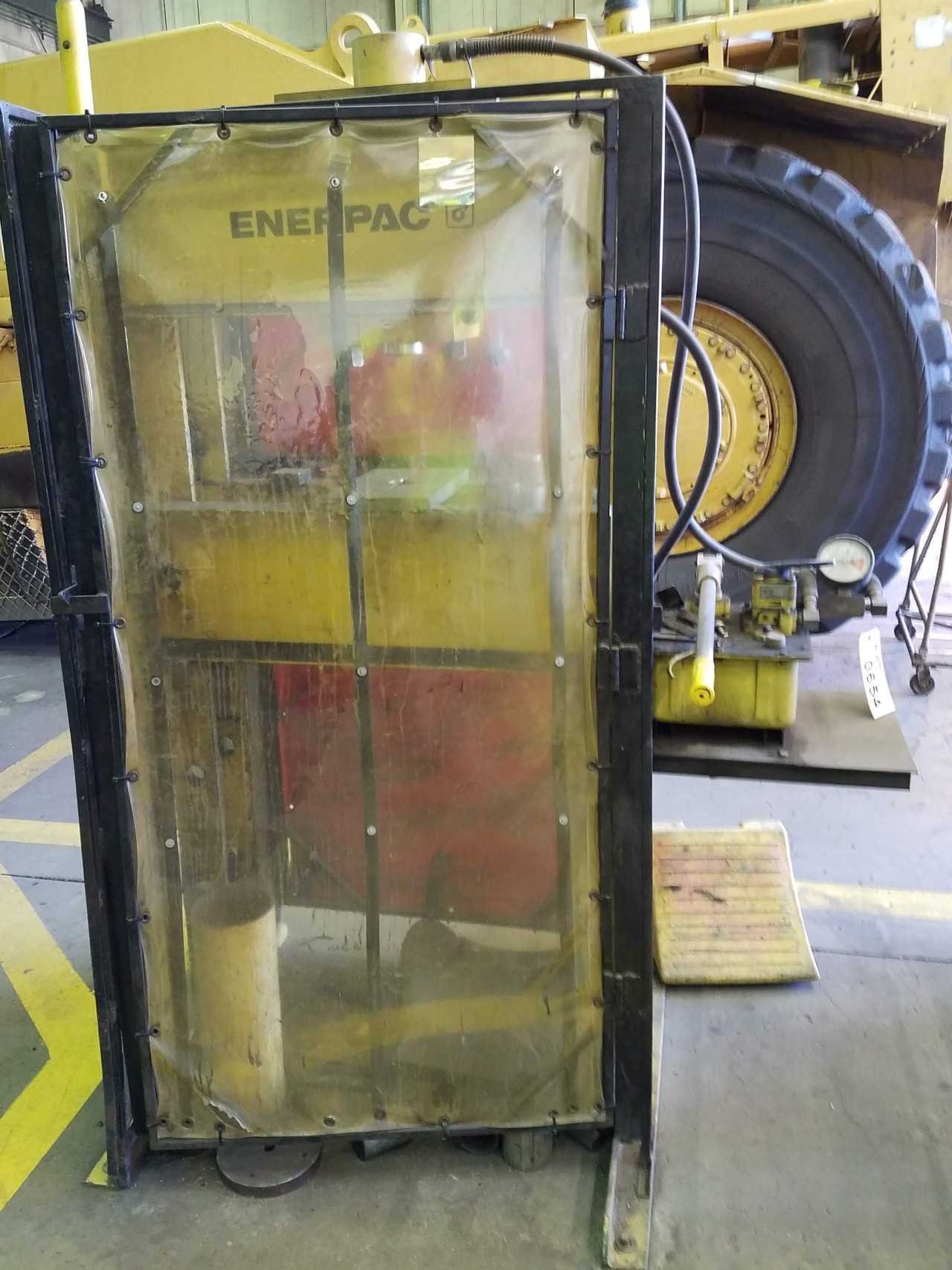 50 ton manual/hydraulic H-frame press with safety curtain - PRESSES