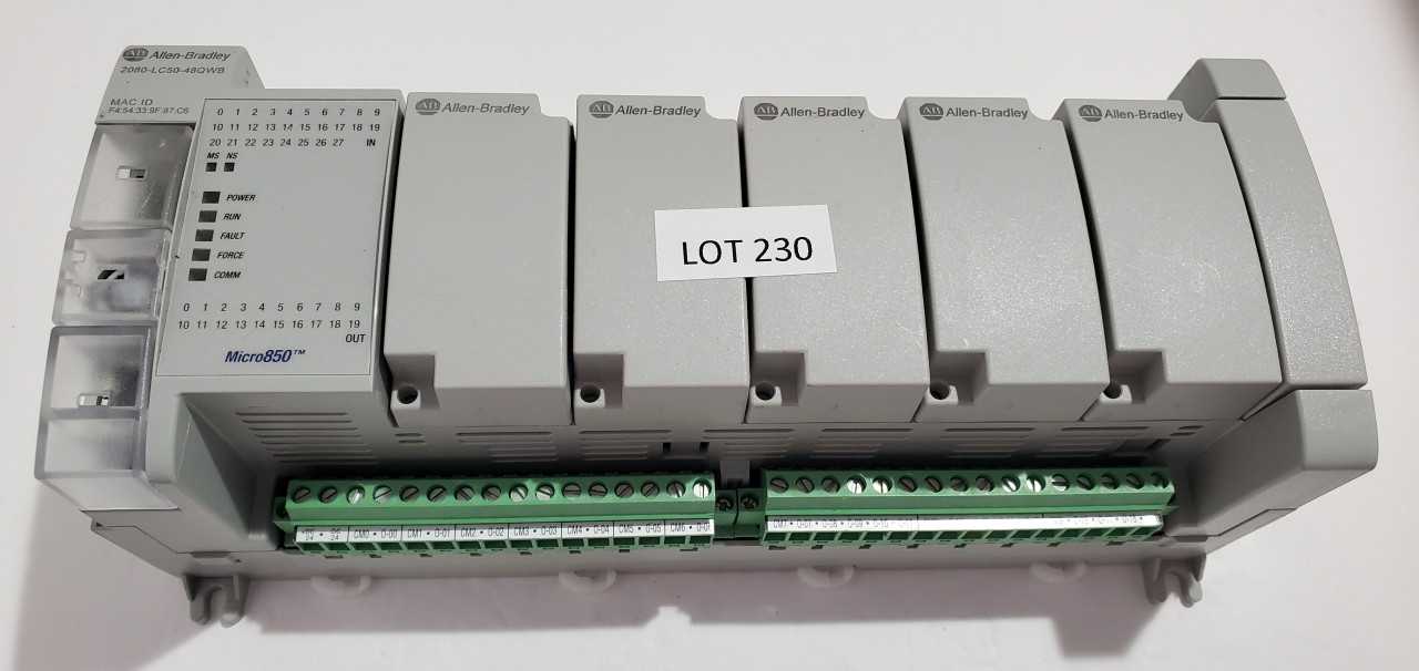Allen Bradley Micro 850 2080-LC50-48QWB PLC - AUTOMATION & CONTROLS