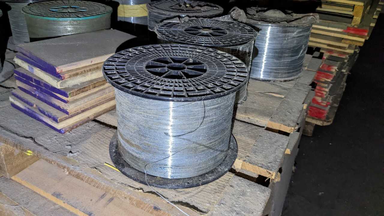PALLET OF COATED WIRE - ELECTRICAL COMPONENTS