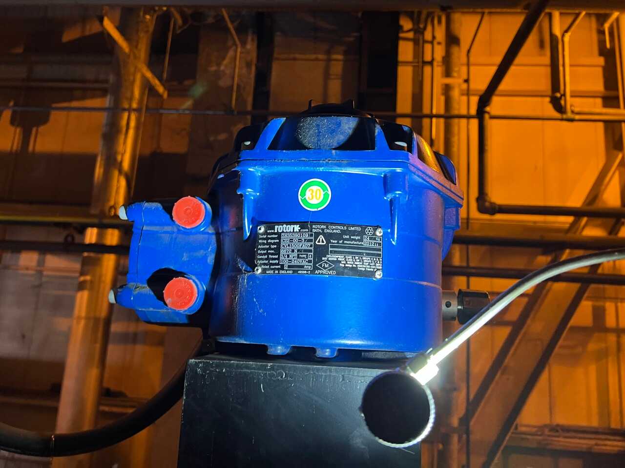 3x Rotork electric valve actuators - VALVES 3x Rotork electric valve actuators - VALVES