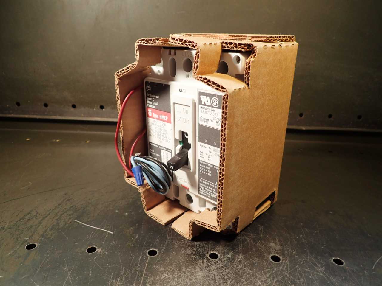Westinghouse HMCP015E0C 600VAC-240VDC HMCP 15A Breaker: 3-Pole A1X1LB Aux Switch - CIRCUIT BREAKERS