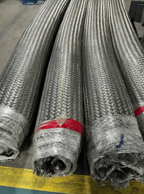 Bulk Lot Flanges, Penflex Braided Flexible Hoses & Inox Pipe - HYDRAULIC PARTS