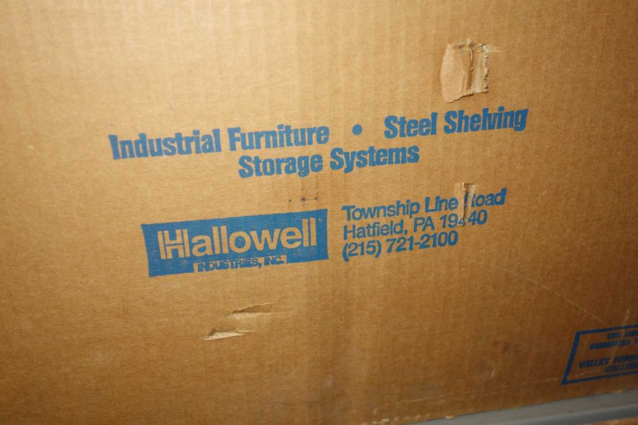 Lot of Hallowell Steel Shelving - SHELVING
