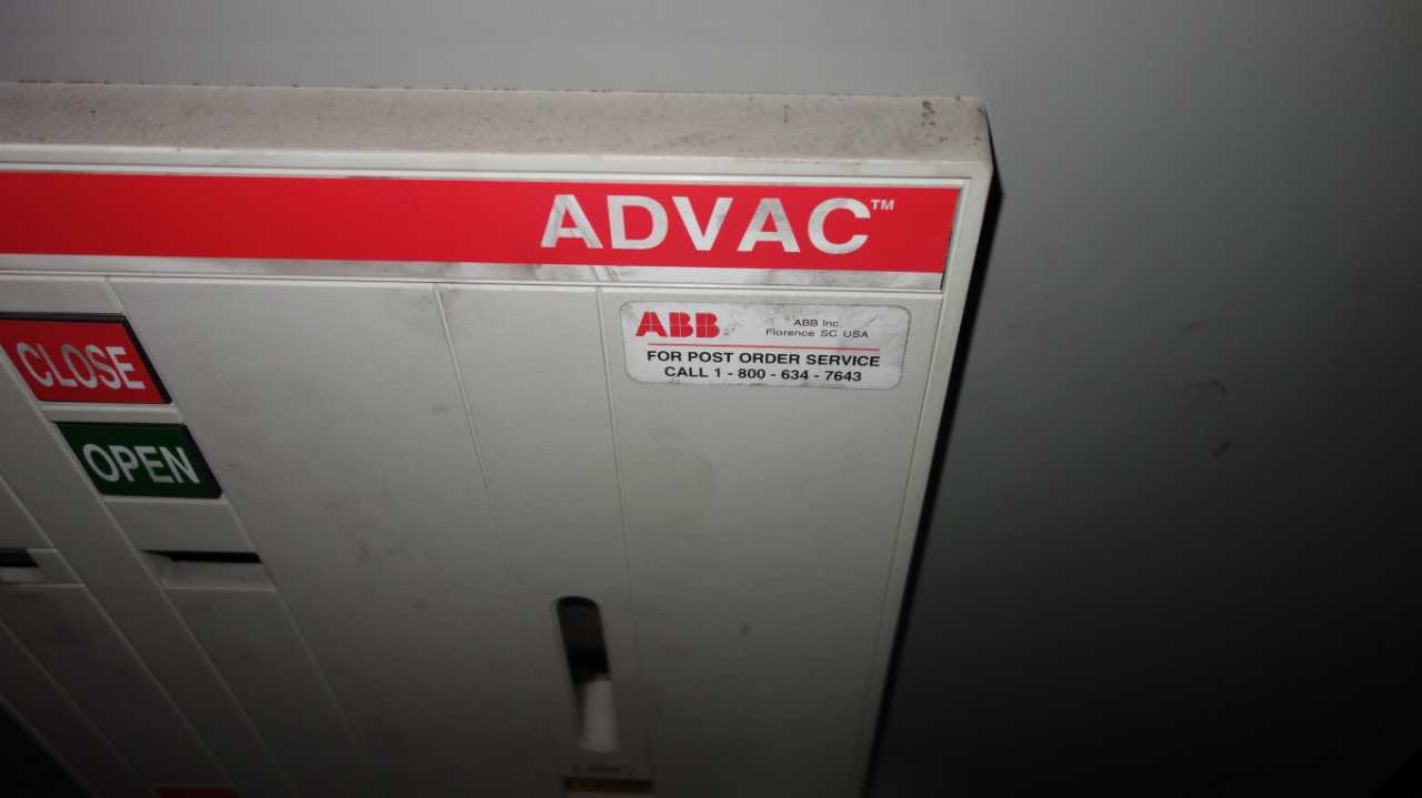 ABB ADVAC 3000A 4.76KV-AC SWITCHGEAR BREAKER - CIRCUIT BREAKERS