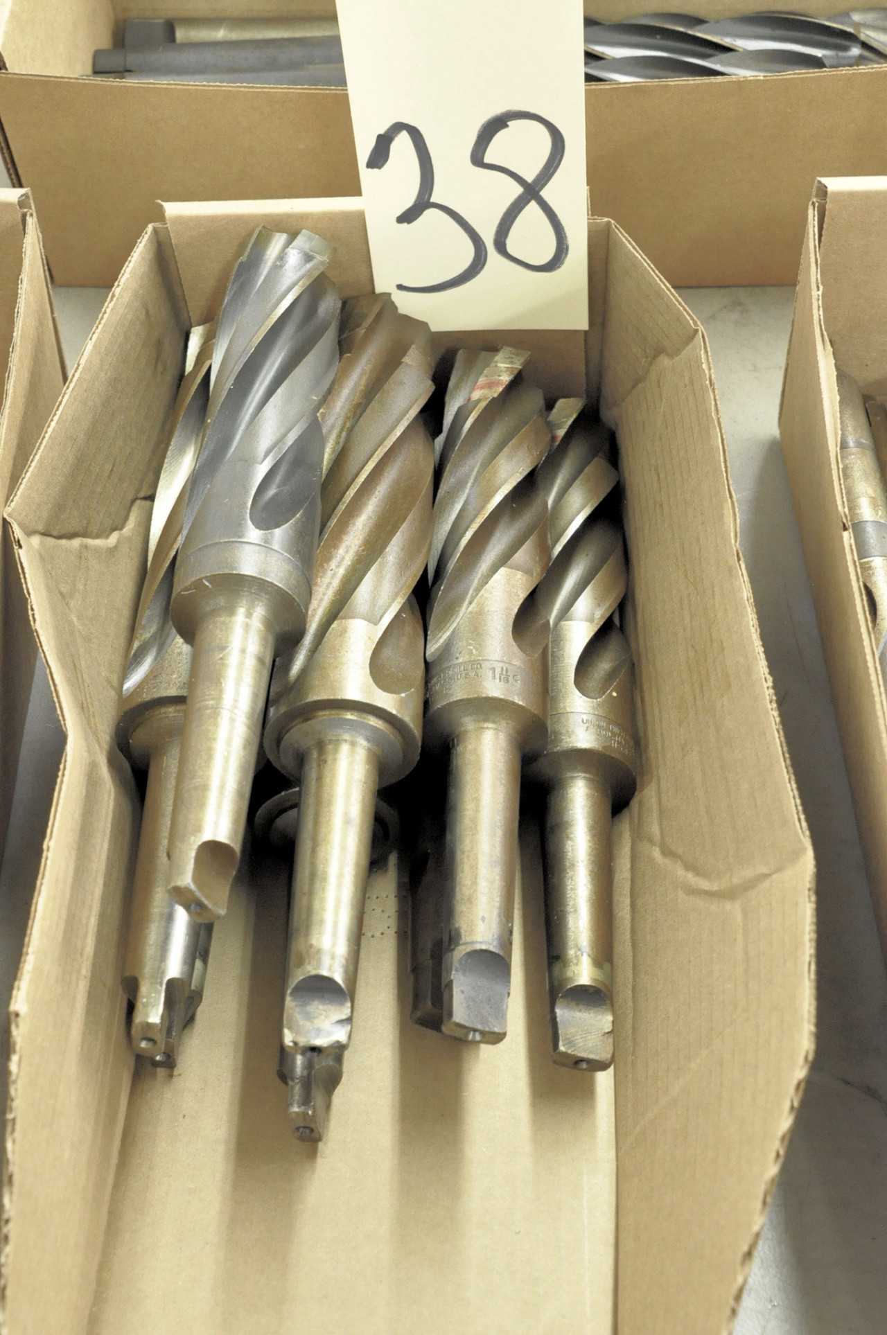Lot-(8) Large Tapered Shank Drills in (1) Box - ELECTRIC POWER TOOLS