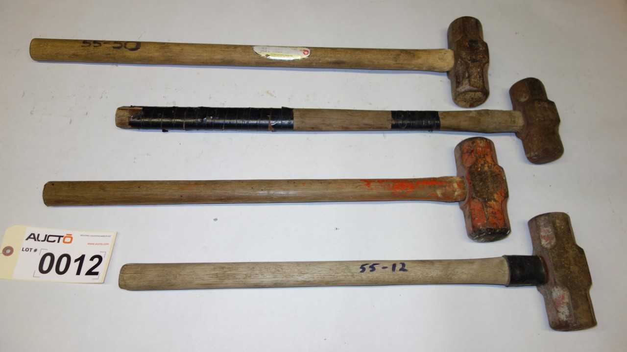 LOT OF 4 ASSORTED SLEDGEHAMMERS - HAND TOOLS