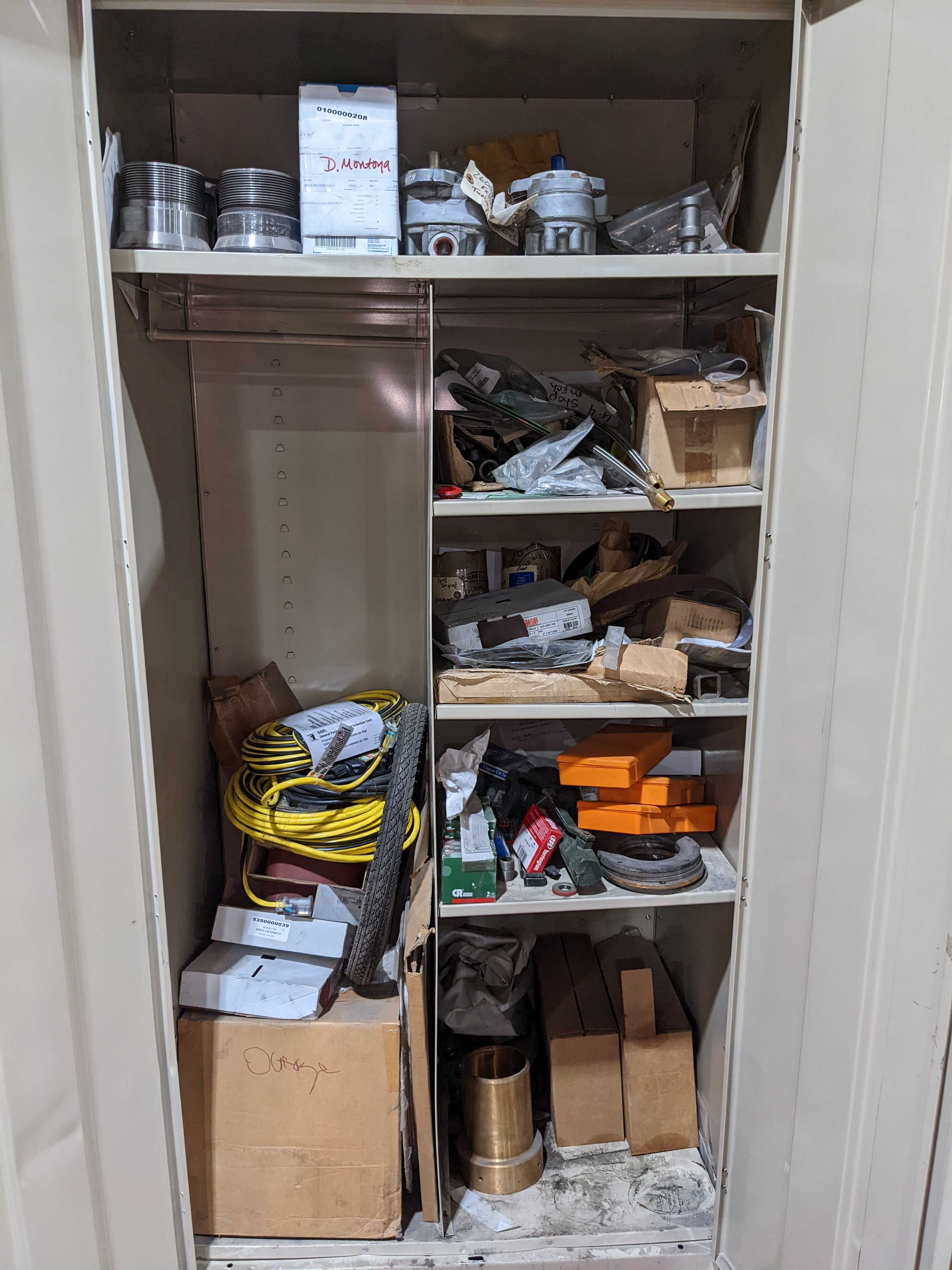 CABINET WITH CONTENTS - INDUSTRIAL PARTS