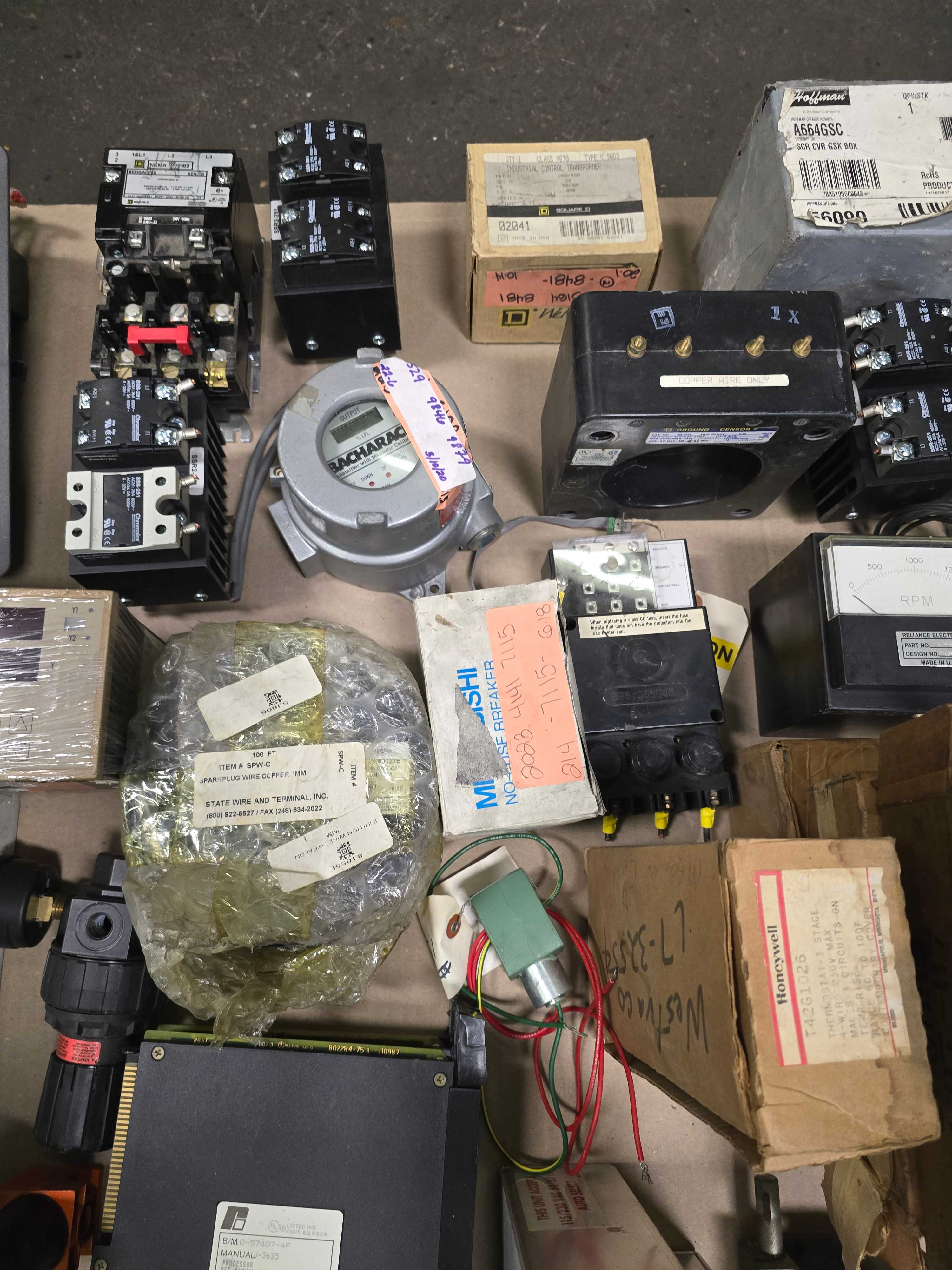 LOT OF ASSORTED ELECTRICAL & INDUSTRIAL - INDUSTRIAL PARTS