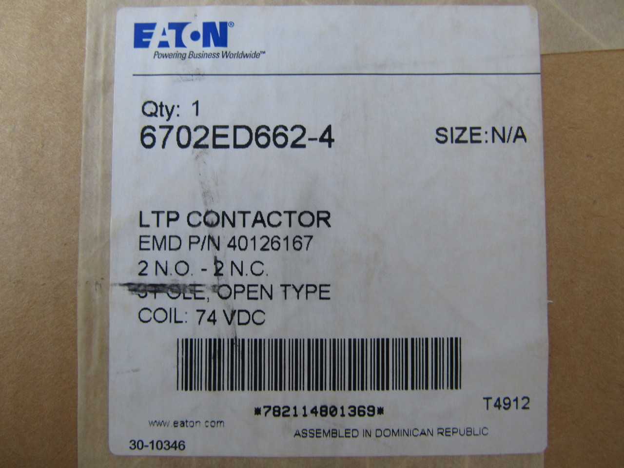 Quantity of 5x 6702ED662-4 Contactors - CONTACTORS