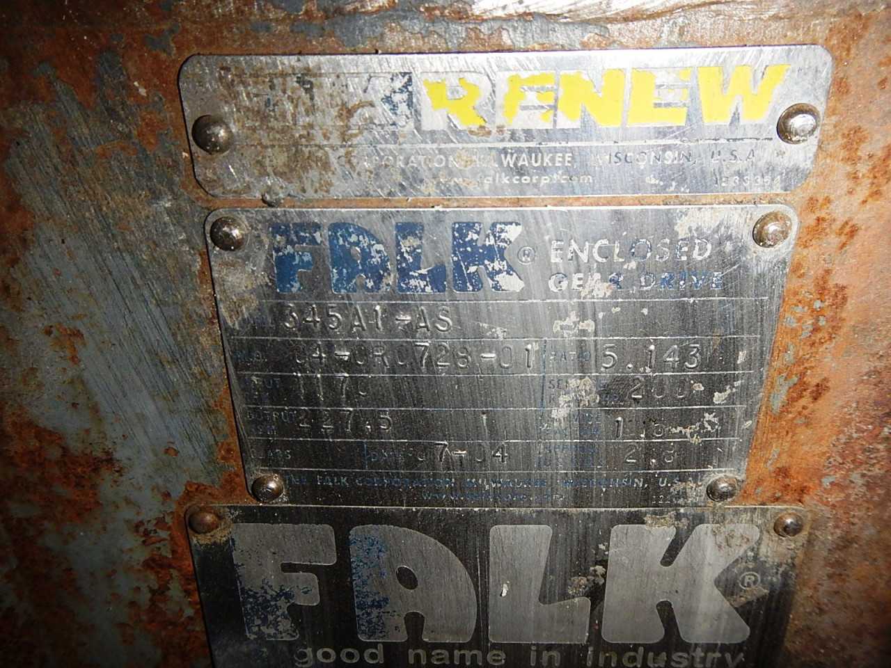 200 HP Falk Gear Reducer Model 345A1-AS - GEAR REDUCERS