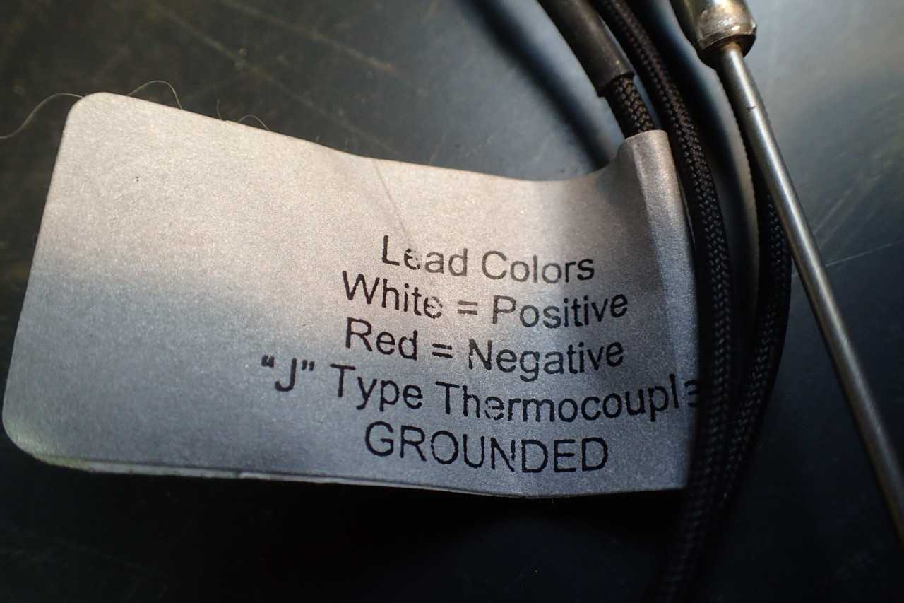 DME TC0002 Thermocouple Type J Grounded 36" Leads NEW! - ELECTRICAL PARTS