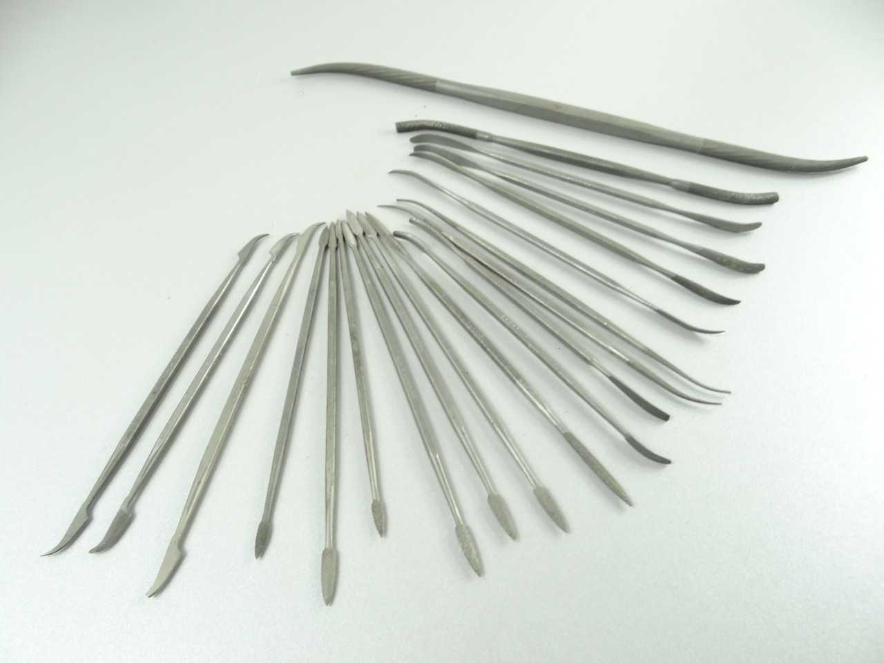 Lot of 20 Assorted Swiss Pattern Riffler Files - HAND TOOLS