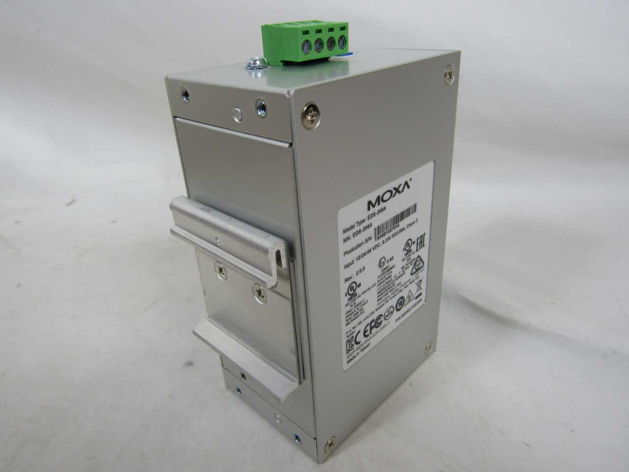 Quantity of 1 New Surplus MOXA EDS-208A PLC Control Ethernet Switch 8 Port - AUTOMATION & CONTROLS