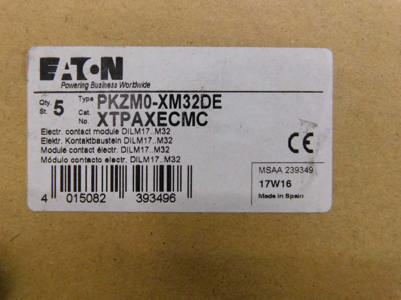 Lot of 24 Boxes of 5 QTY of Electric Contactor Module - AUTOMATION & CONTROLS