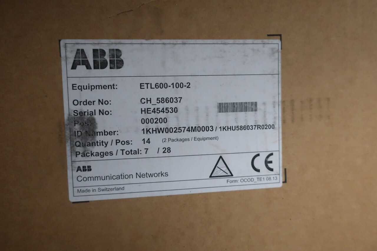 LOT OF 2 ABB UNIVERSAL DIGITAL POWER LINE CARRIER ETHERNET AND - ELECTRICAL COMPONENTS