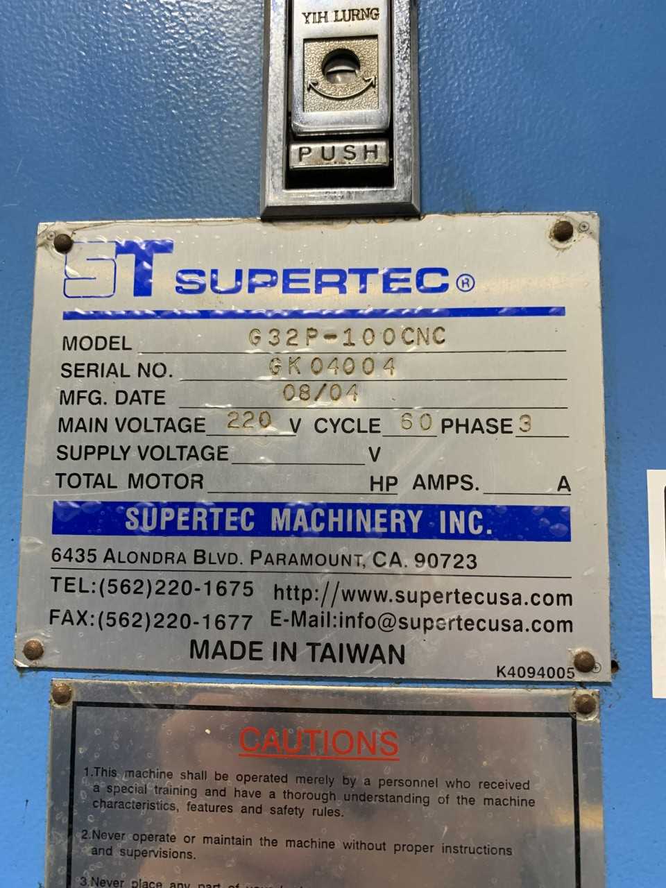 Supertec Grinder #149 - GRINDING MACHINES