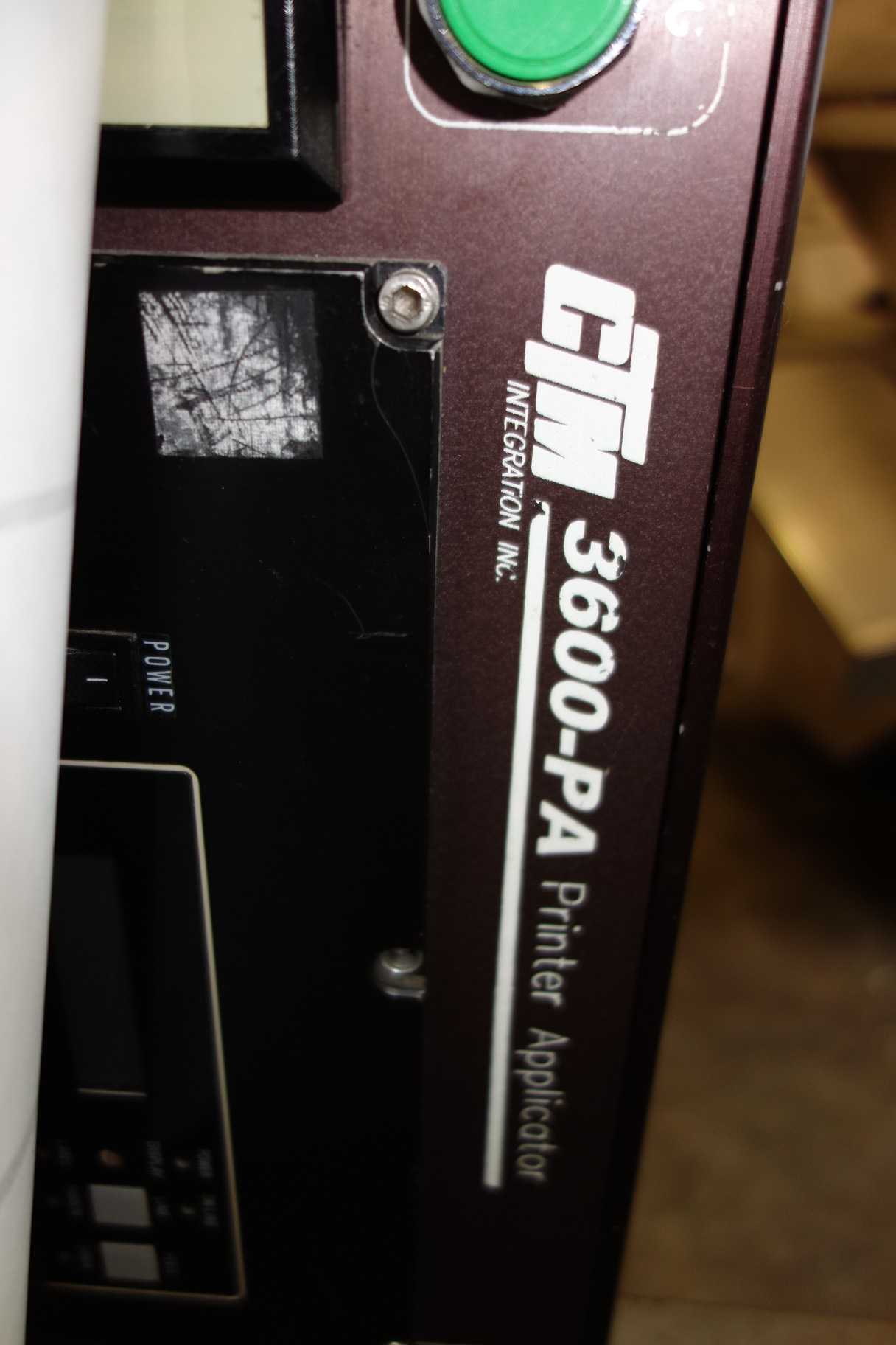 CTM 3600-PA LABEL PRINTER APPLICATOR - PACKAGING