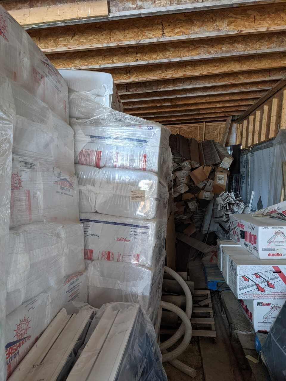 Remaining contents of Shed - Insulation, Concrete, Roofing - MISCELLANEOUS Remaining contents of Shed - Insulation, Concrete, Roofing - MISCELLANEOUS