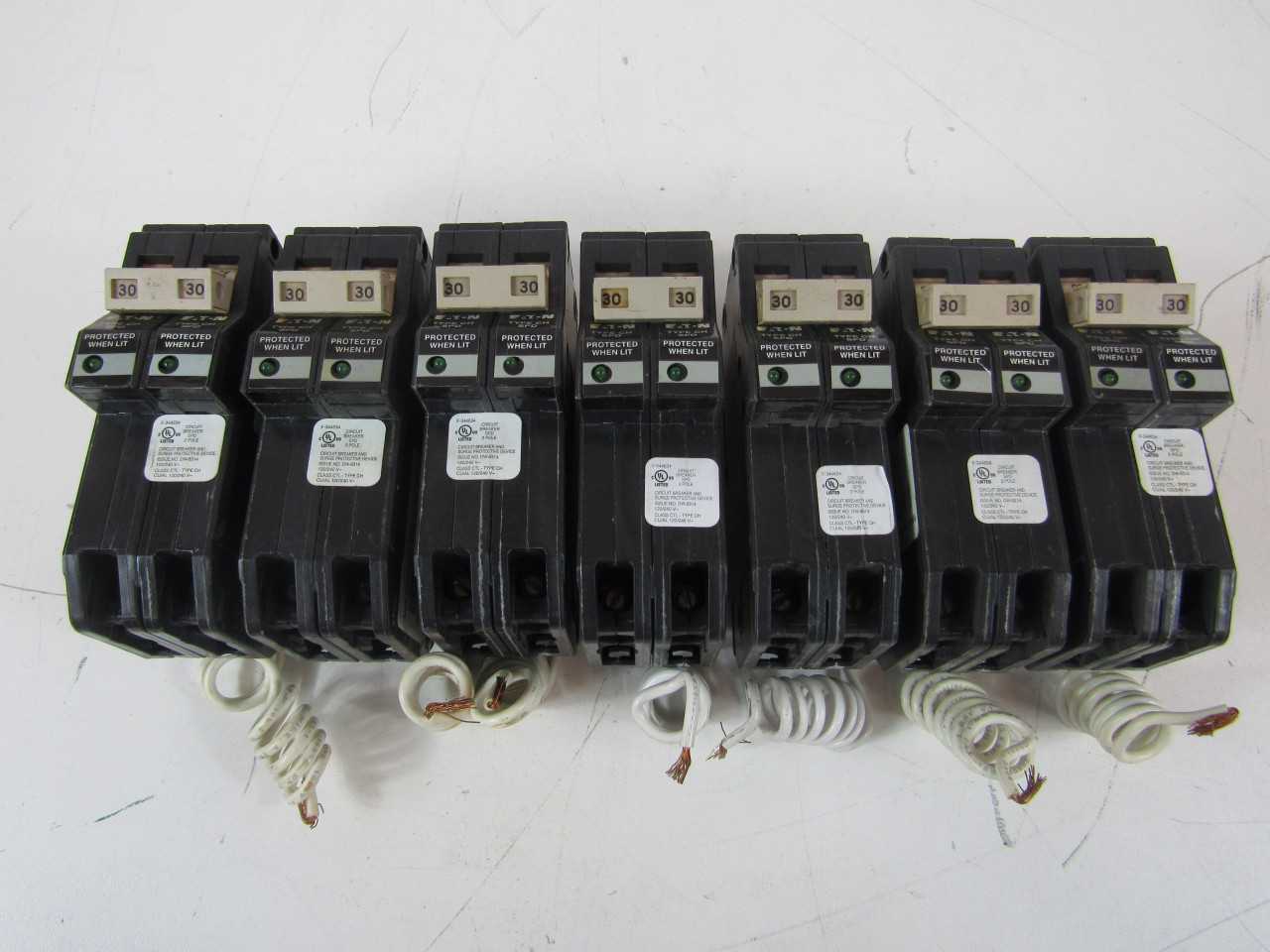 Lot of Quantity 7x CH230SUR Surge Protective Breakers - CIRCUIT BREAKERS