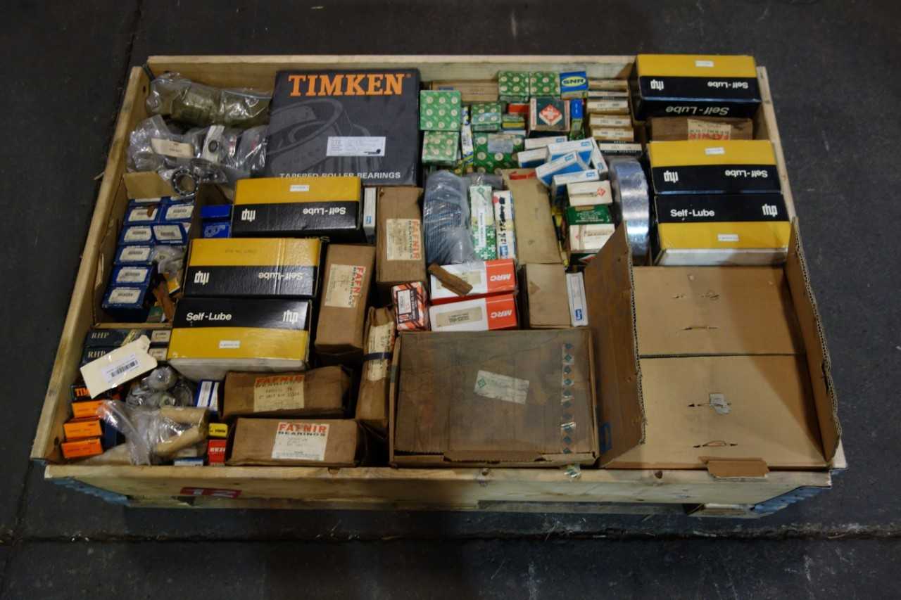 1 PALLET OF ASSORTED BEARINGS - TIMKEN, SNR, CBF, MRC, RHP - BEARINGS 1 PALLET OF ASSORTED BEARINGS - TIMKEN, SNR, CBF, MRC, RHP - BEARINGS
