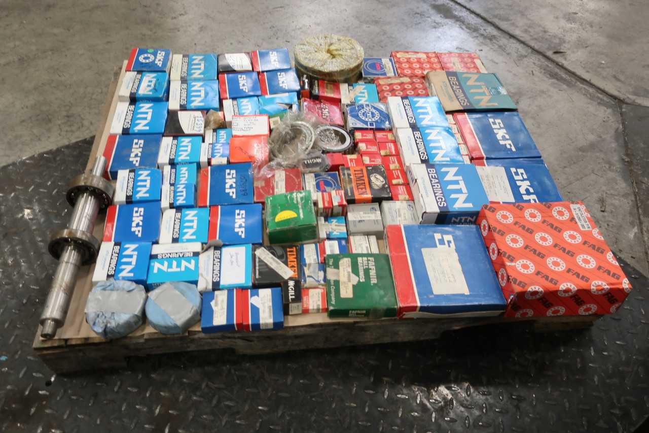 1 PALLET OF ASSORTED BEARINGS TIMKEN, SKF, FAG, NTN, NSK - BEARINGS
