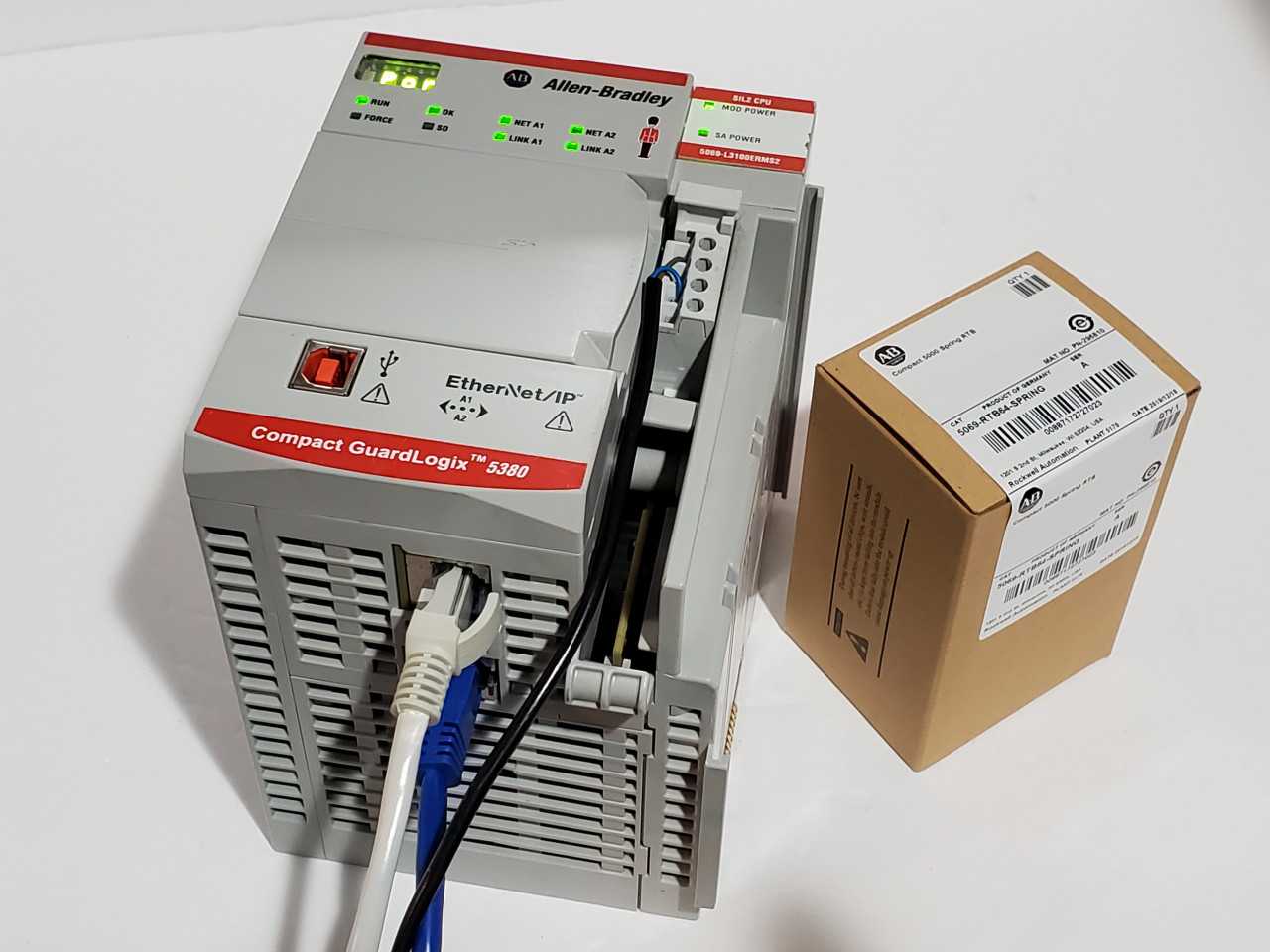Allen Bradley CompactLogix 5069-L3100ERMS2 Plus Brand new 5069-RTB64 Spring - AUTOMATION & CONTROLS