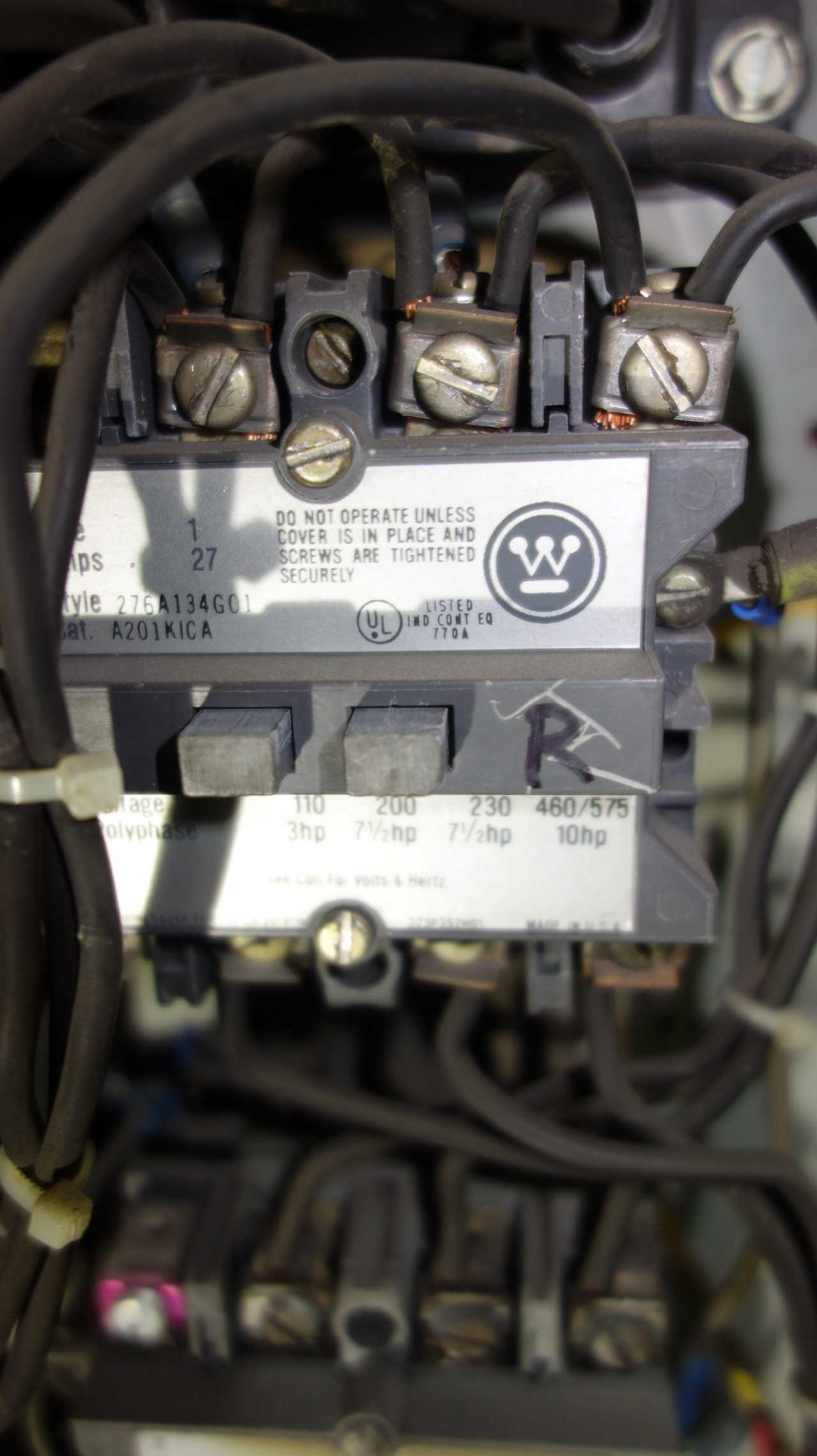 X6 VERTICAL SECTIONS OF WESTINGHOUSE MCC BUCKETS - MOTOR CONTROL CENTERS