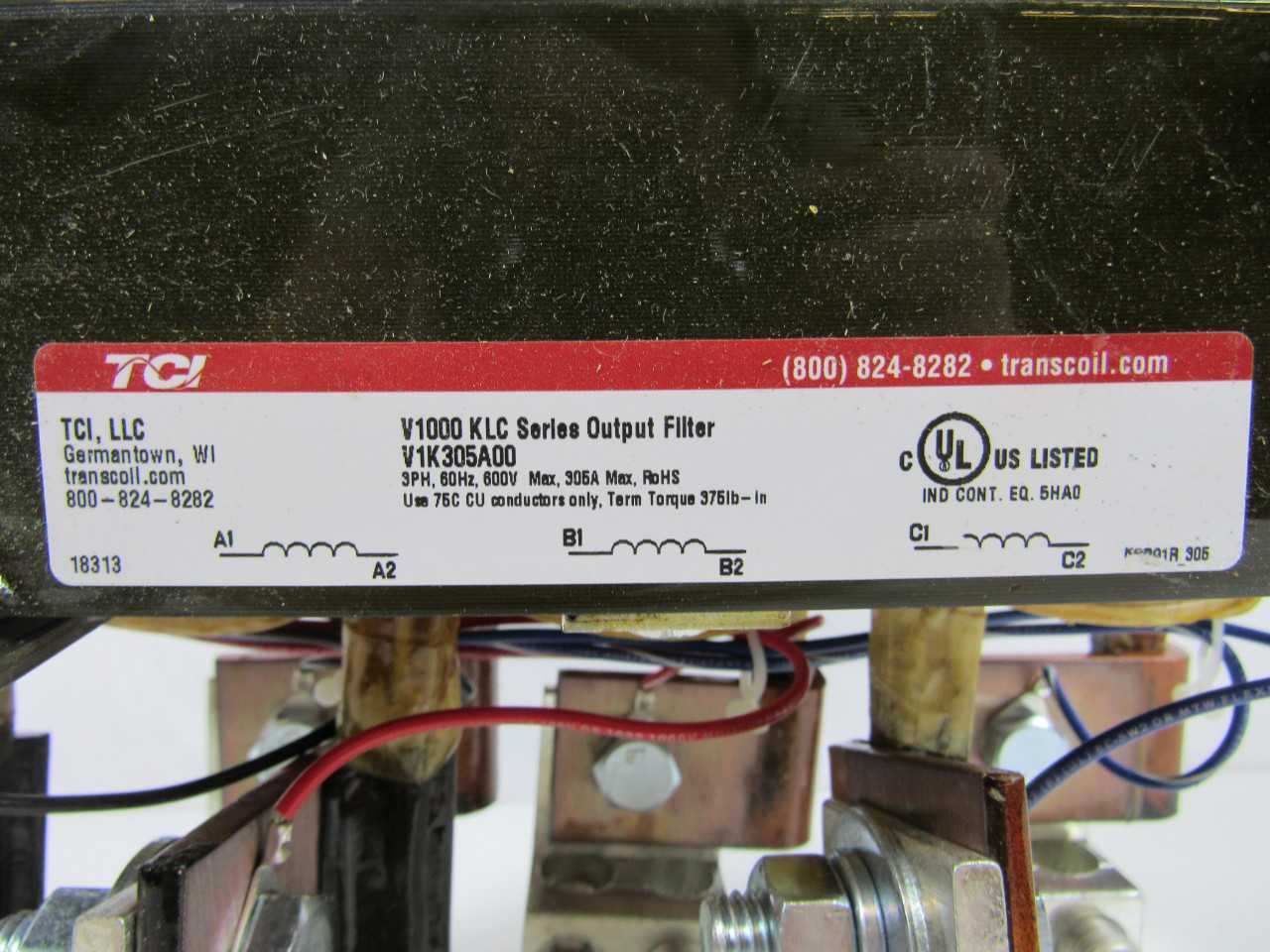 Quantity 1 of TCI V1K305A00 Coil 305A 600V 60Hz 3 Phase - ELECTRIC MOTORS