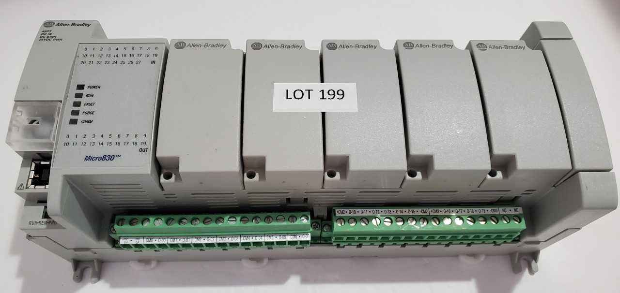 Allen Bradley Micro 830  2080-LC30-48QVB PLC - AUTOMATION & CONTROLS