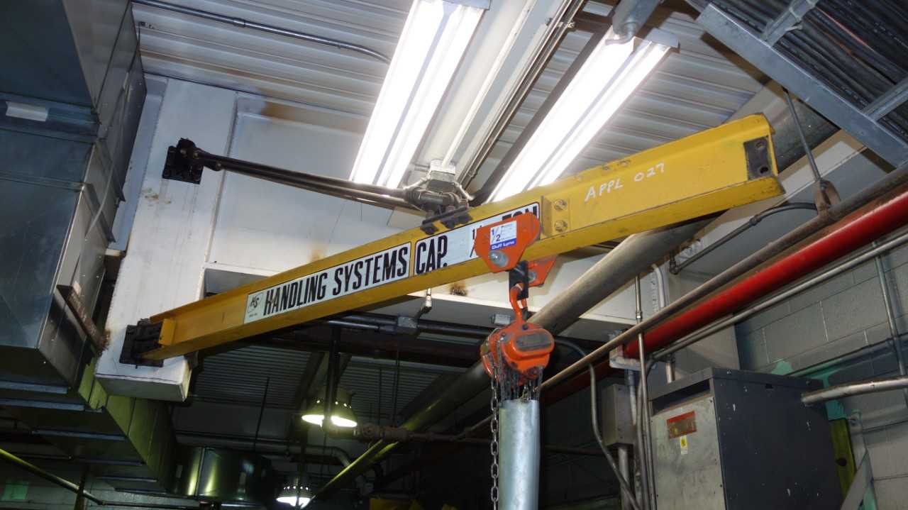 HS HANDLING SYSTEMS 1/2 TON JIB CRANE BEAM - LIFTING EQUIPMENT
