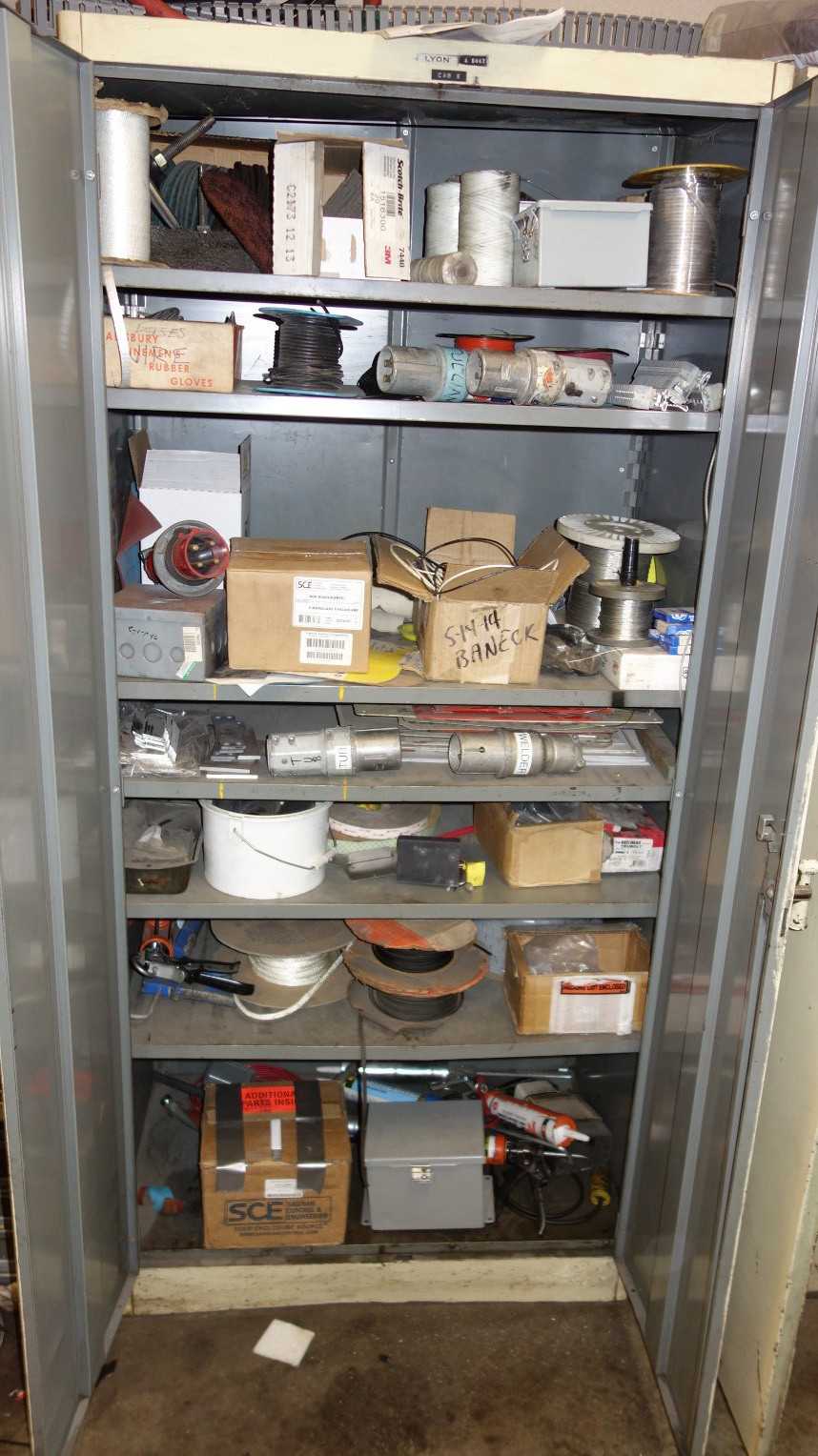LOT OF 2 CABINET W/ CONTENTS, - AUTOMATION & CONTROLS