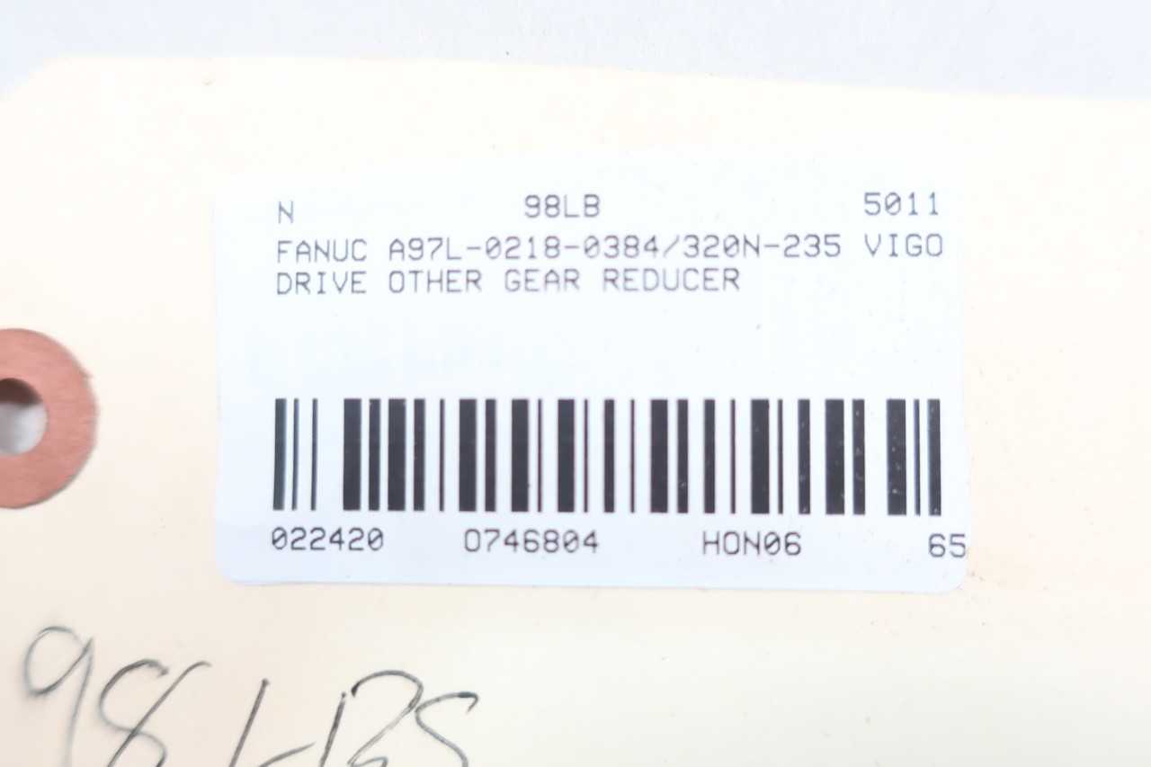 FANUC A97L-0218-0384/320N-235 VIGO DRIVE GEAR REDUCER - GEAR REDUCERS