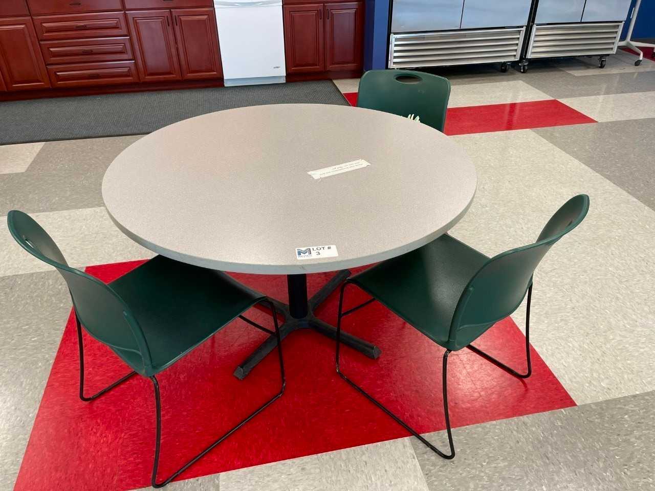 Round Table w/ 3 Chairs - PLANT & FACILITY EQUIPMENT