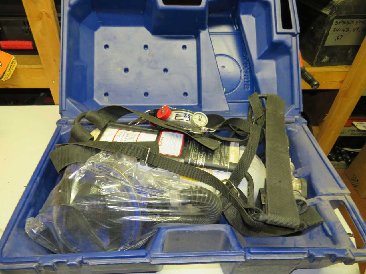 SURVIVAIR OXYGEN RESPIRATION KIT - SURVIVAIR FACE SHIELD, SURVIVAIR AIR TANK - SAFETY EQUIPMENT