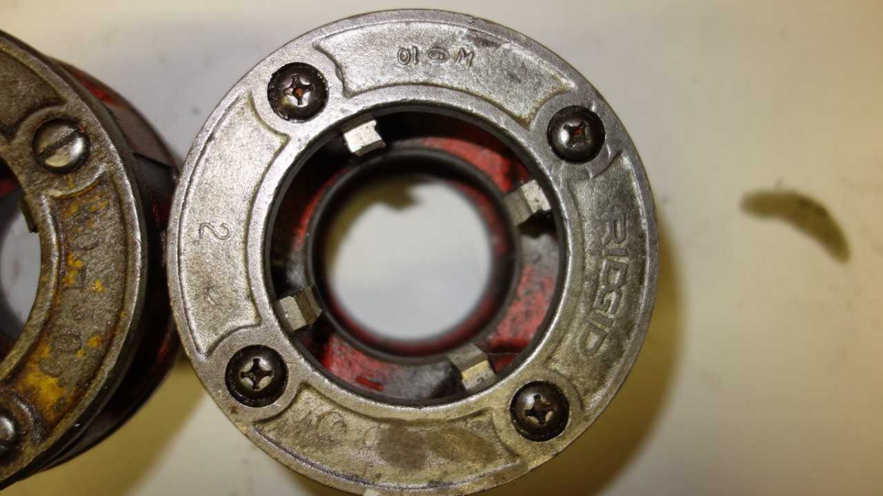 LOT OF 2 RIDGID 2 IN DIE HEADS - ELECTRIC POWER TOOLS