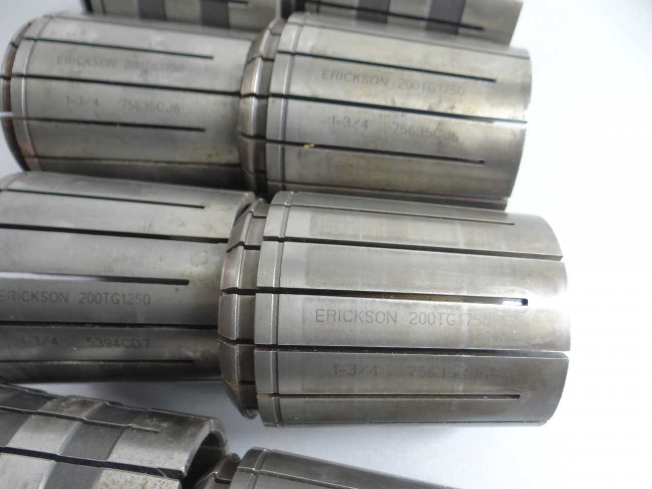 LOT OF 10 TG200 COLLETS ERICKSON - MACHINING ACCESSORIES & TOOLING