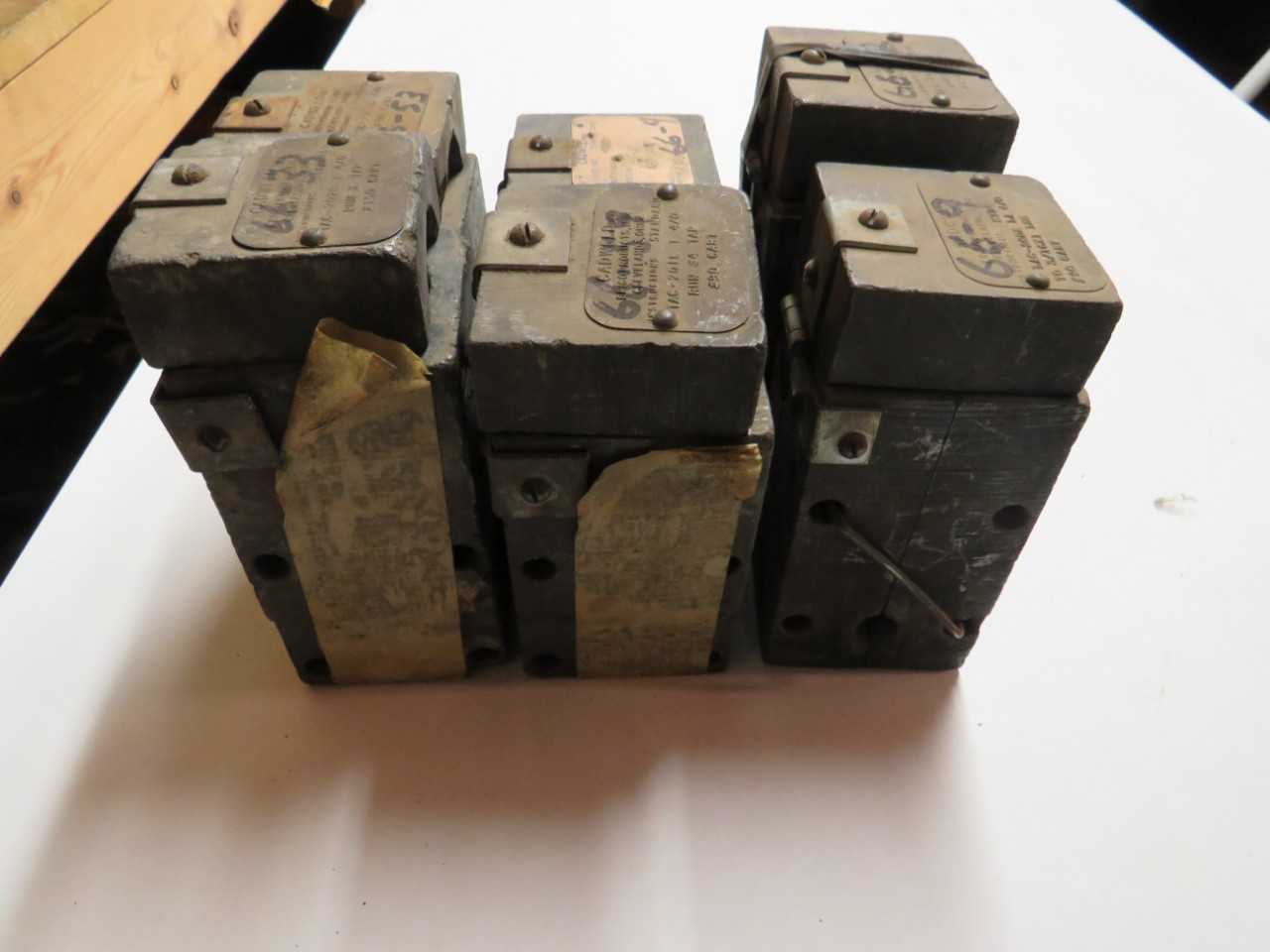 LOT OF 6 ASSORTED CADWELD 4/0 MOLDS - HAND TOOLS