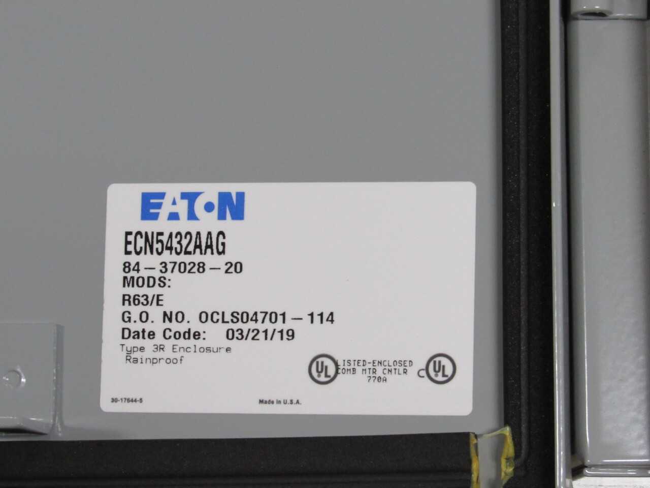 Eaton ECN Enclosure - ELECTRICAL COMPONENTS