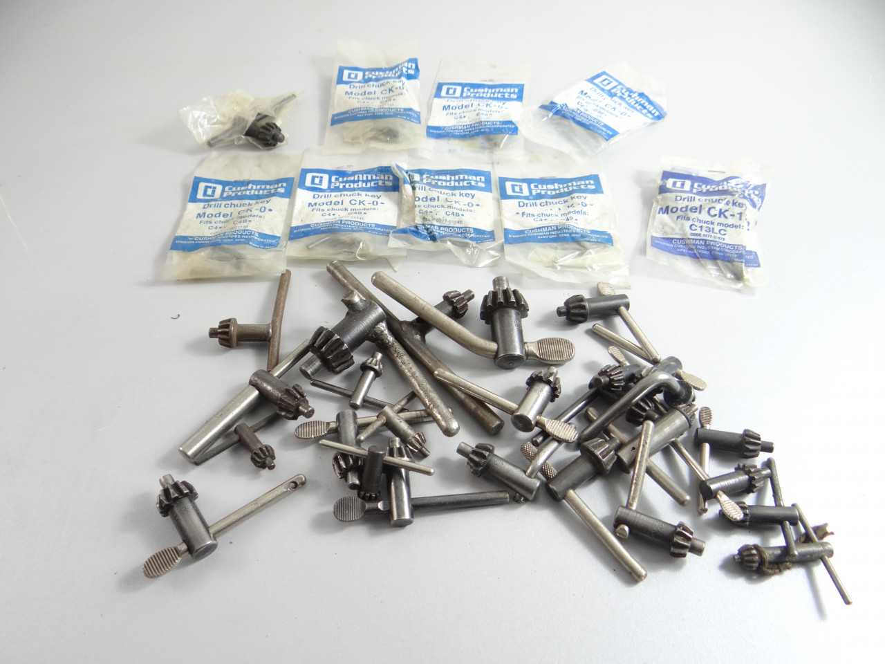 Lot of Assorted New And Used Drill Chuck Keys Jacobs Cushman - HOLEMAKING TOOLS