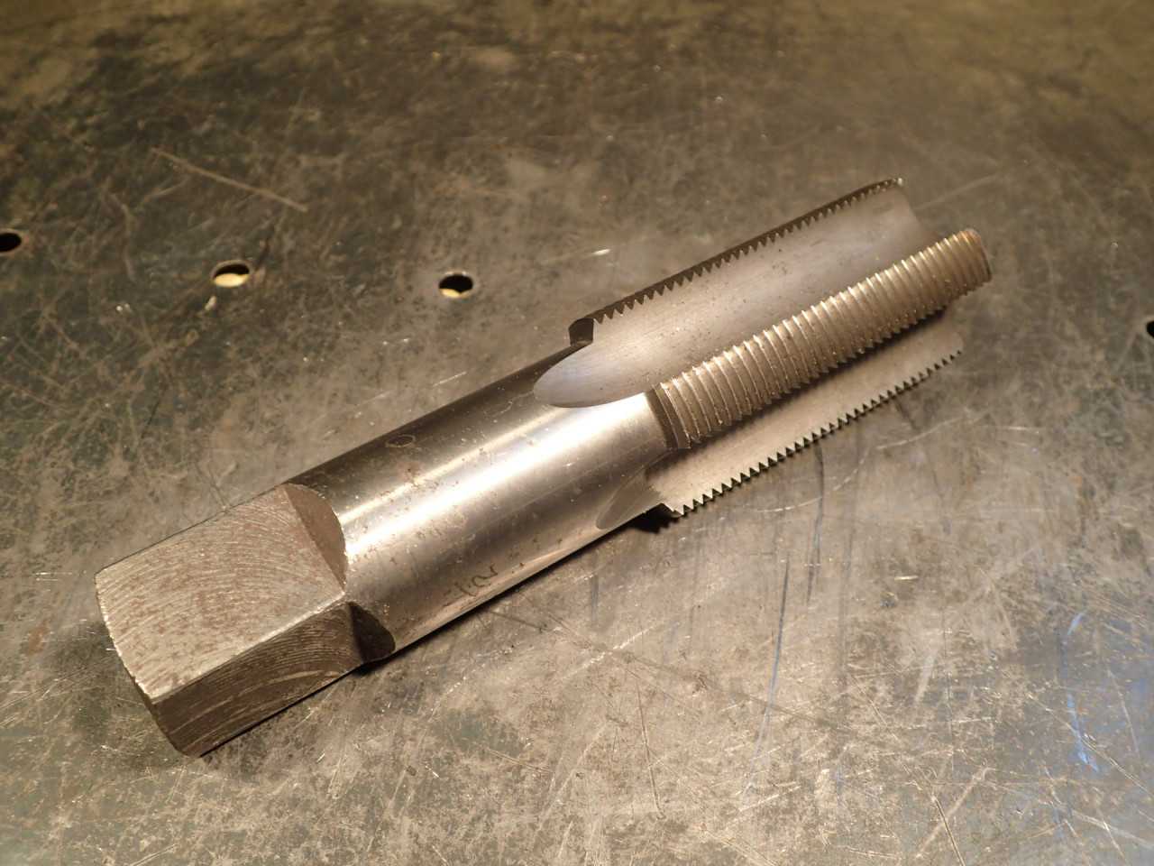 GTS 1-1/2" -12 NF Bottom Hand Thread Tap: 4-Flute, 2-3/4" Long Flutes, +.01, GH4 - MACHINING ACCESSORIES & TOOLING