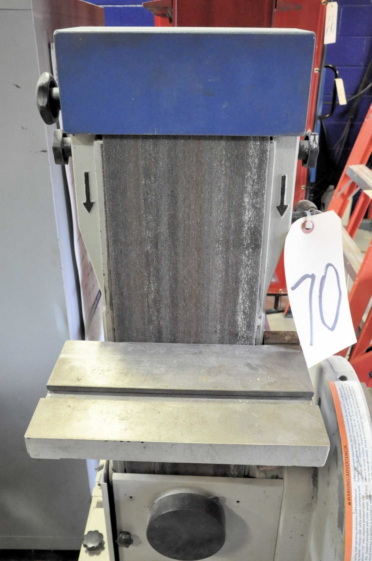 PRM Model PR7264812, 6" Belt x 12" Disk Vertical Combination Sander, S/n N/a, 1-PH, with Caster Wheeled Base - GRINDING MACHINES