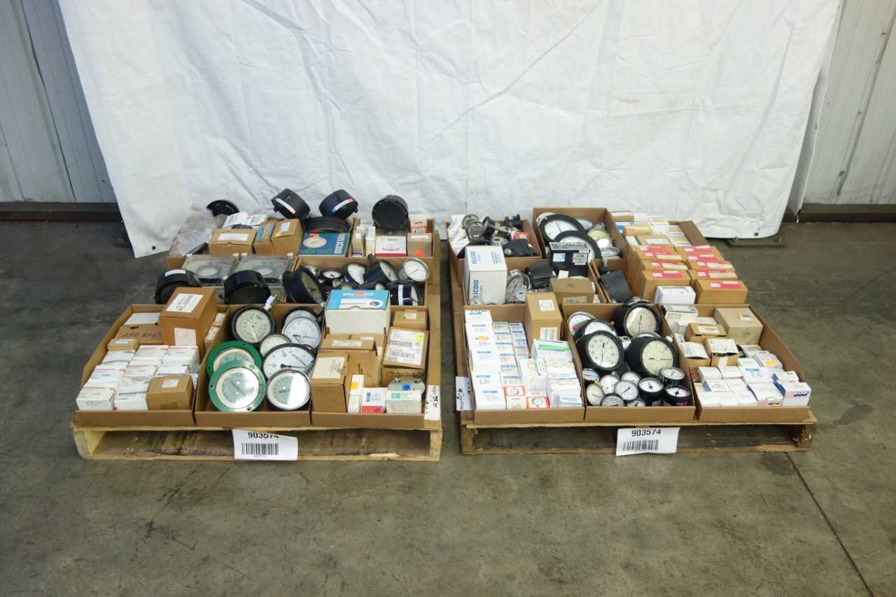 2 PALLETS OF ASSORTED PRESSURE GAUGES - INSTRUMENTATION