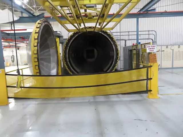 TEC Autoclave 10' X 50' 650 Degree, 210 PSI, under power at this time - MISCELLANEOUS TEC Autoclave 10' X 50' 650 Degree, 210 PSI, under power at this time - MISCELLANEOUS