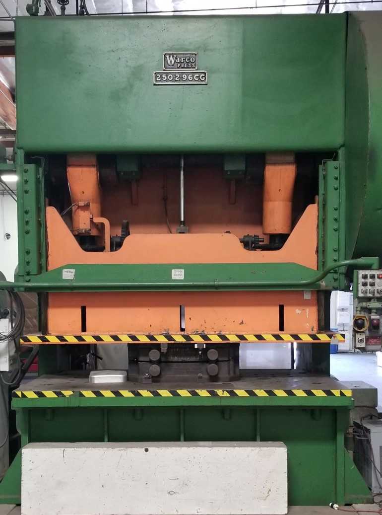 WARCO MODEL 2502-96CC PUNCH PRESS, S/N 47969 Air Cushion - SHEET METAL EQUIPMENT WARCO MODEL 2502-96CC PUNCH PRESS, S/N 47969 Air Cushion - SHEET METAL EQUIPMENT