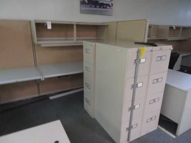 Office furniture, desks, panels, file cabinets, etc..Lot - MISCELLANEOUS
