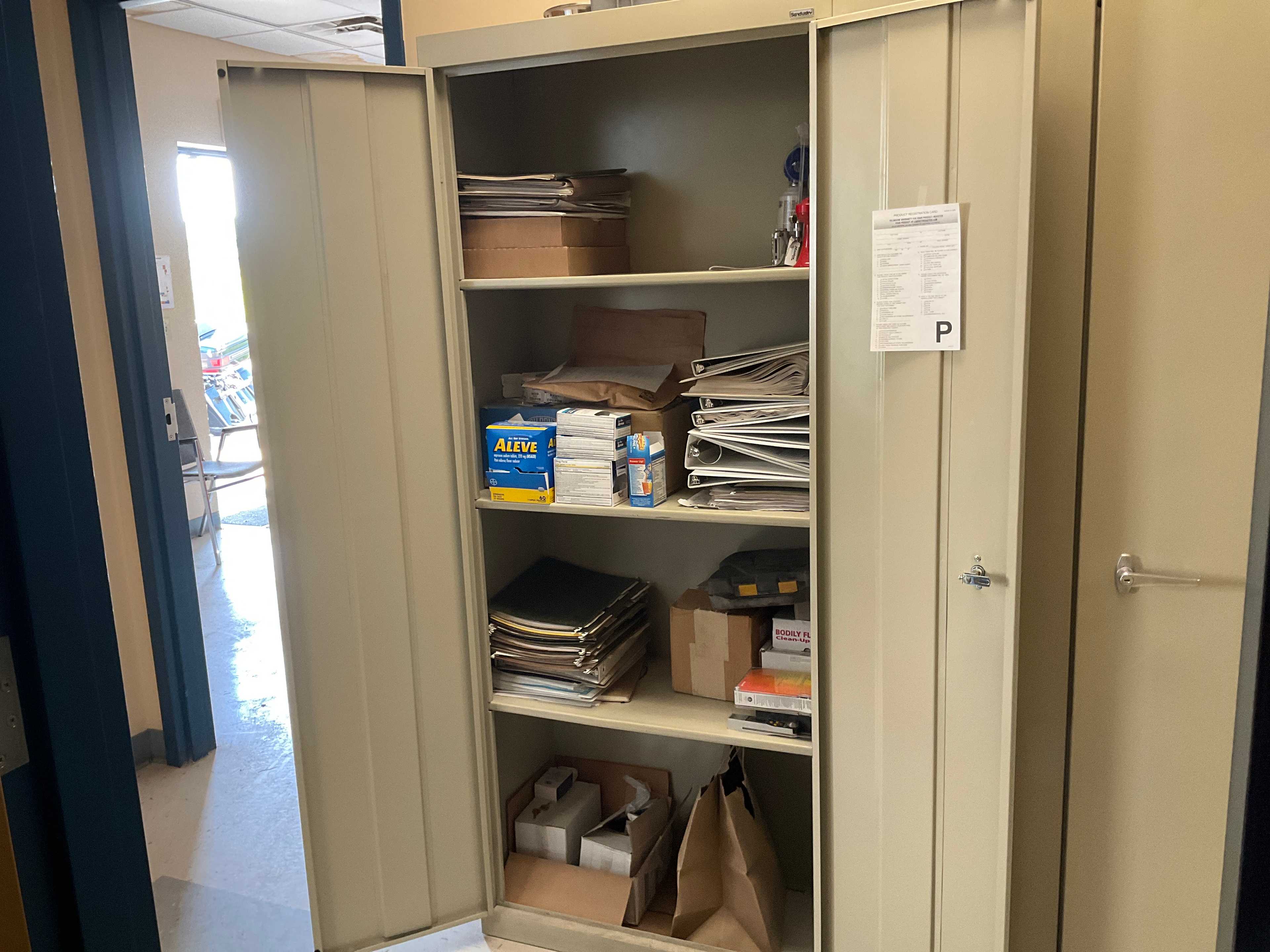 SANDUSKY FREE STANDING STORAGE CABINETS - FREE STANDING STORAGE CABINET