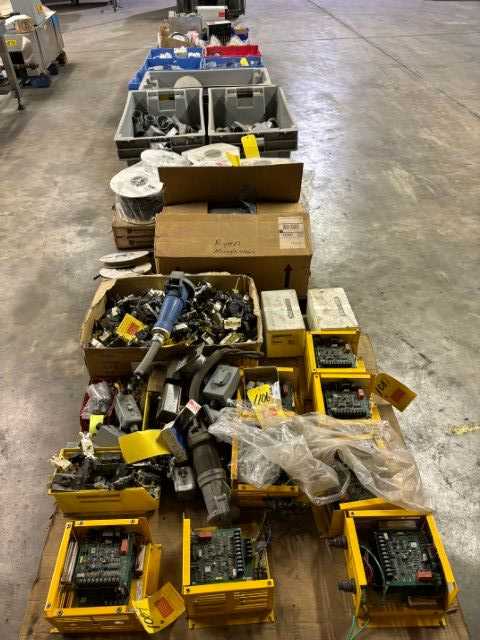 BULK LOT OF ELECTRICAL FITTINGS, RESISTORS, DANFOSS VFD, PVC FLEX TUBING & MRO - QTY 5 PALLETS - ELECTRICAL PARTS