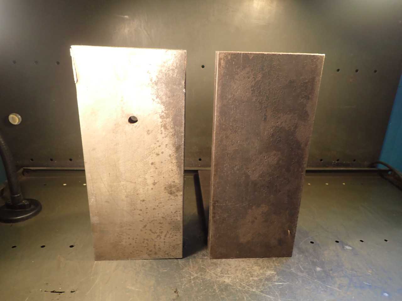 2 Pc Set Right Angle Plates 13" x 13-7/8" x 6" Wide Mill Milling Set Up Fixtures - END MILLS