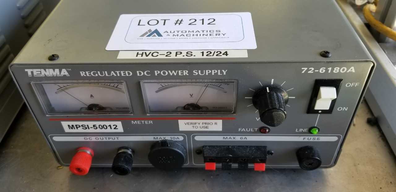 Tenma Regulated DC Power Supply - METAL INSPECTION EQUIPMENT Tenma Regulated DC Power Supply - METAL INSPECTION EQUIPMENT