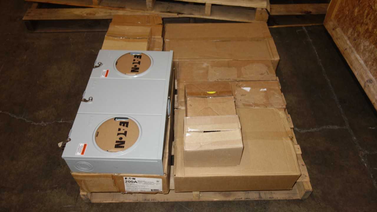 1 PALLET OF ASSORTED EATON 200A, 125A METER SOCKET PANELS - INDUSTRIAL PARTS
